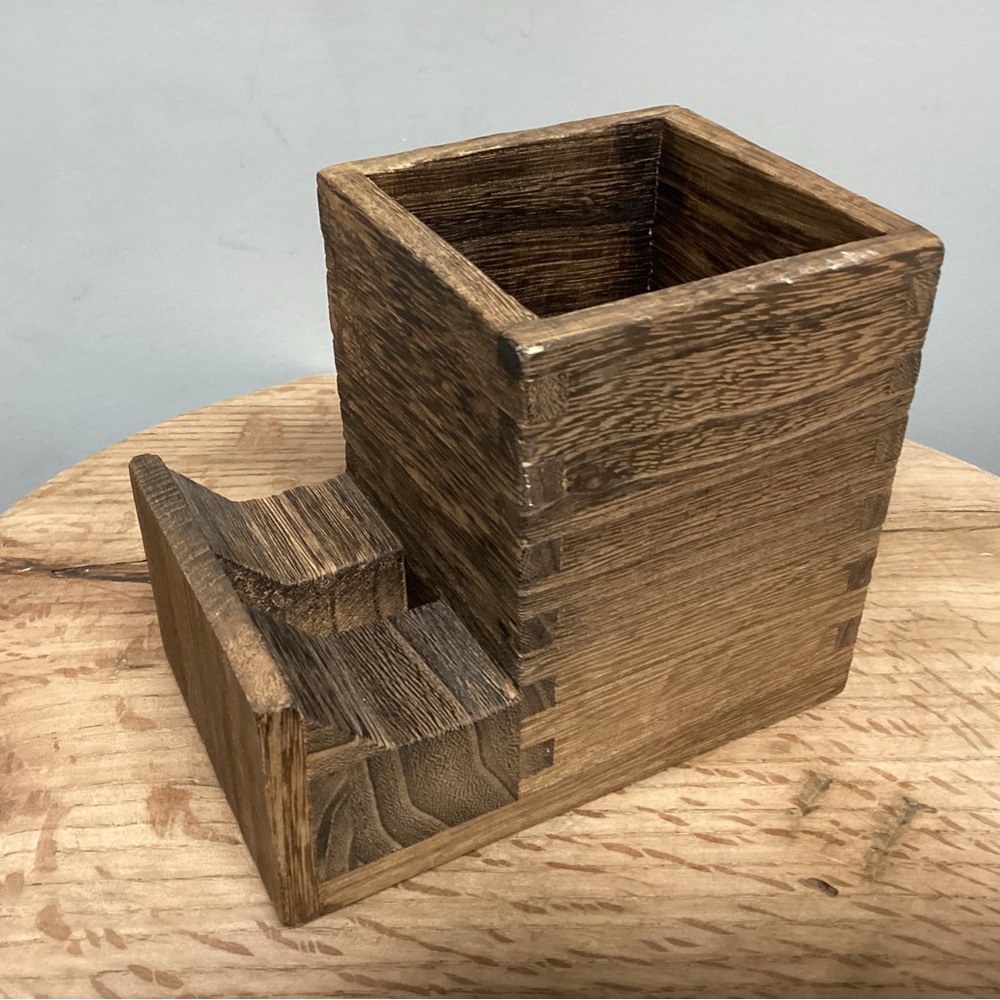 🟤 Solid Wood - Dovetail Crafted Workmanship - Pen - Pencil - Cell Phone Holder - Picture 2 of 14